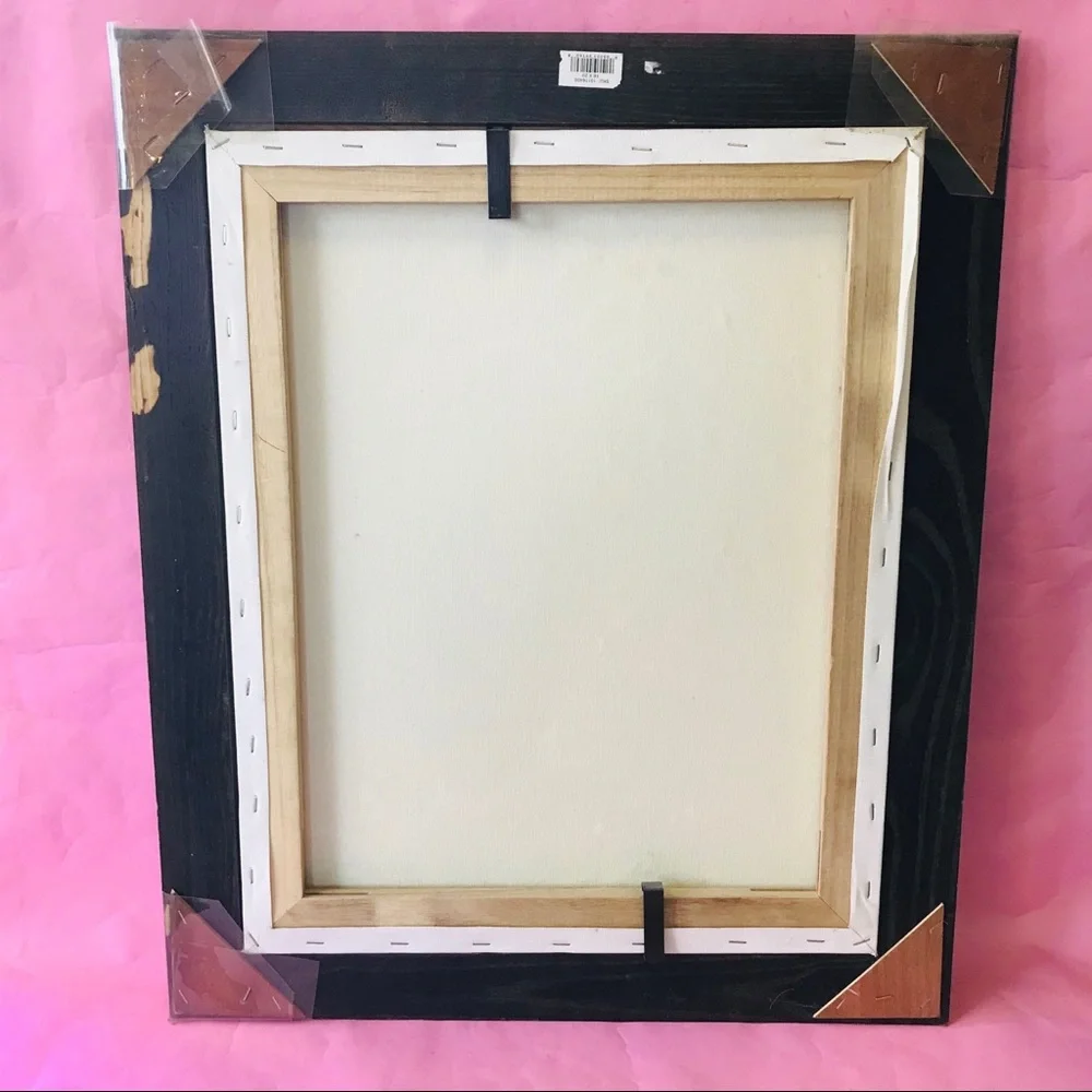 Vintage original oil painting on canvas in frame